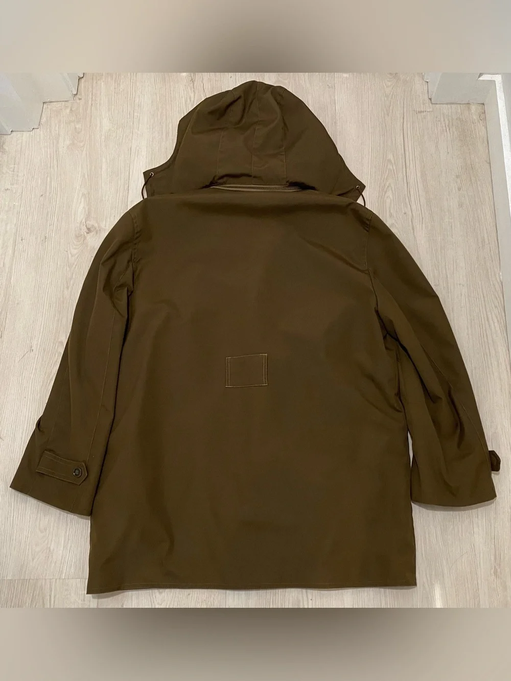 Vintage 80s Yugoslav Field Jacket Coat Makedonija Sport Lined Hooded Brown Sz 52